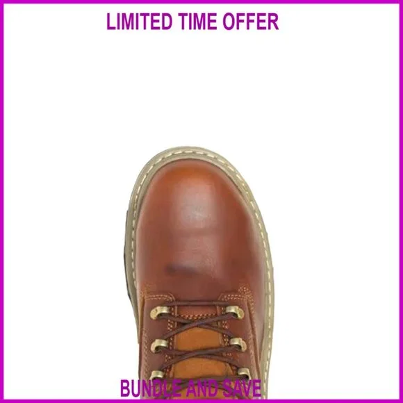 Men's 6IN Leather Construction Boots with DuraShocks Work Safety